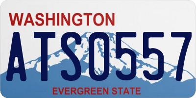 WA license plate ATS0557