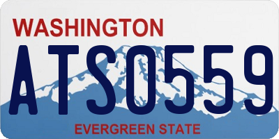 WA license plate ATS0559