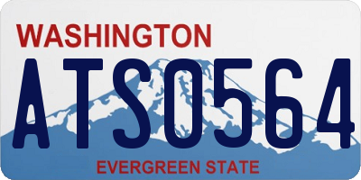 WA license plate ATS0564