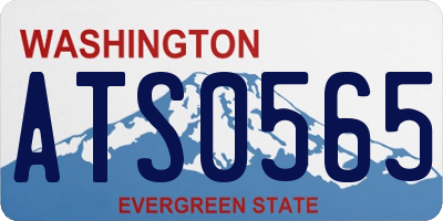 WA license plate ATS0565