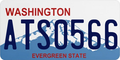 WA license plate ATS0566