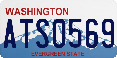 WA license plate ATS0569