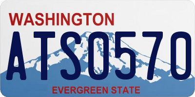 WA license plate ATS0570