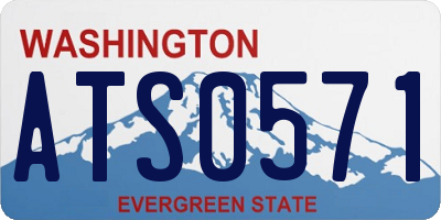 WA license plate ATS0571