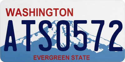 WA license plate ATS0572