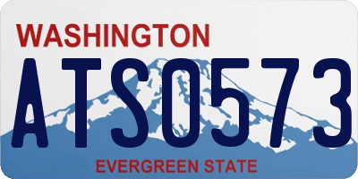 WA license plate ATS0573