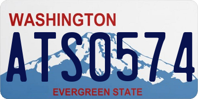 WA license plate ATS0574