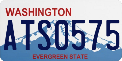 WA license plate ATS0575