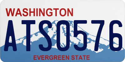 WA license plate ATS0576