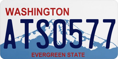 WA license plate ATS0577