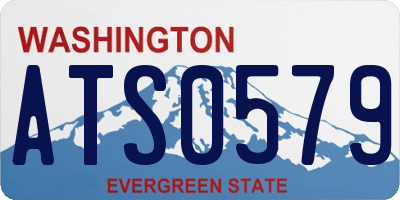 WA license plate ATS0579