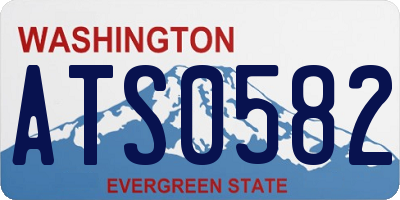 WA license plate ATS0582