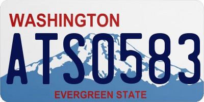 WA license plate ATS0583