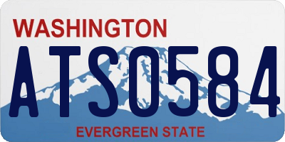 WA license plate ATS0584