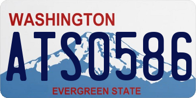WA license plate ATS0586