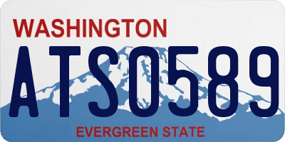 WA license plate ATS0589