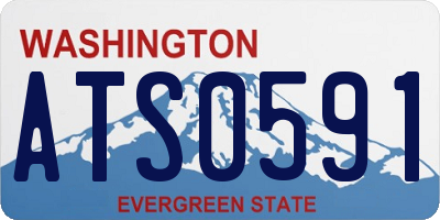 WA license plate ATS0591