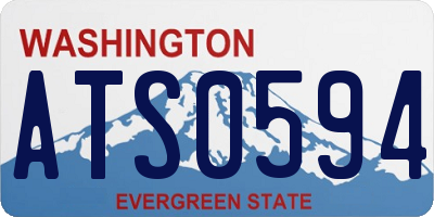 WA license plate ATS0594