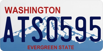 WA license plate ATS0595