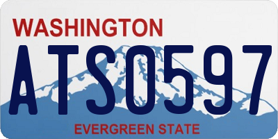 WA license plate ATS0597