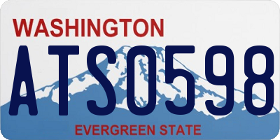 WA license plate ATS0598