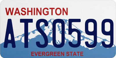 WA license plate ATS0599