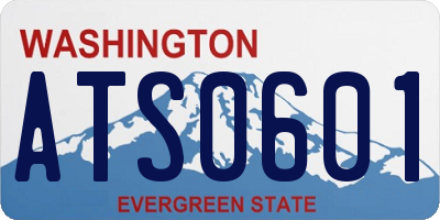 WA license plate ATS0601