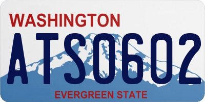 WA license plate ATS0602