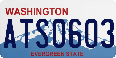 WA license plate ATS0603