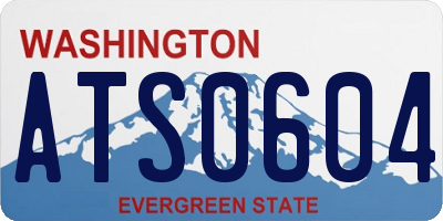 WA license plate ATS0604