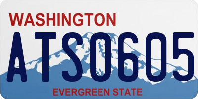 WA license plate ATS0605