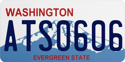 WA license plate ATS0606