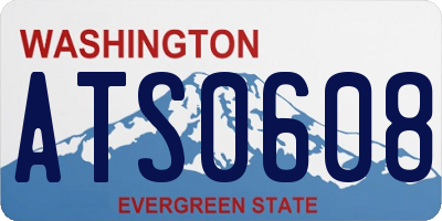 WA license plate ATS0608