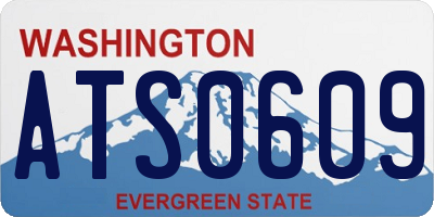 WA license plate ATS0609