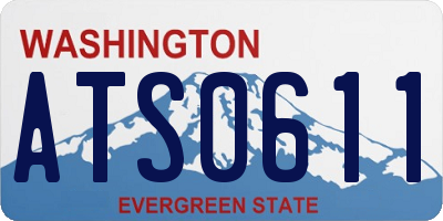 WA license plate ATS0611