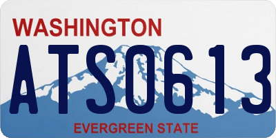 WA license plate ATS0613