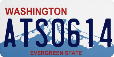 WA license plate ATS0614