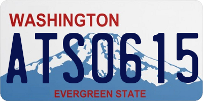 WA license plate ATS0615