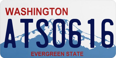 WA license plate ATS0616