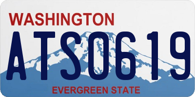 WA license plate ATS0619