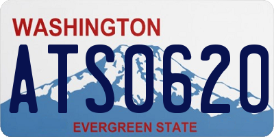 WA license plate ATS0620