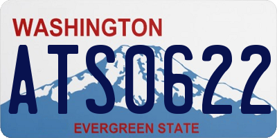 WA license plate ATS0622