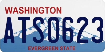 WA license plate ATS0623