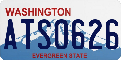 WA license plate ATS0626