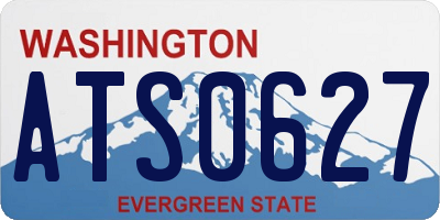 WA license plate ATS0627