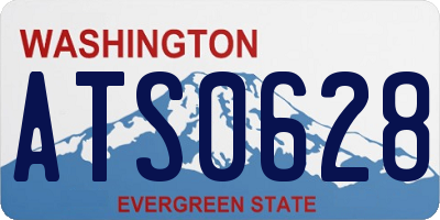 WA license plate ATS0628