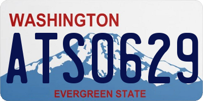 WA license plate ATS0629