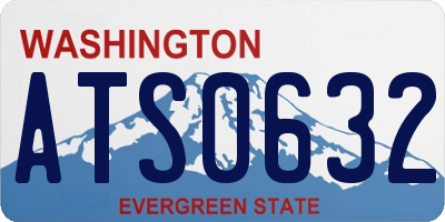 WA license plate ATS0632