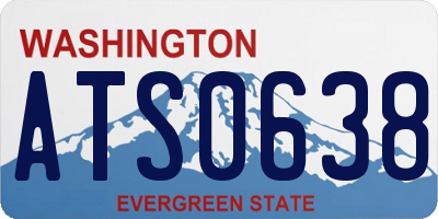 WA license plate ATS0638