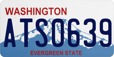 WA license plate ATS0639